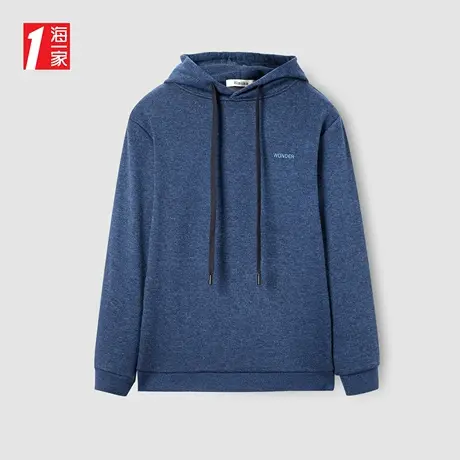 海一家时尚休闲连帽套头衫简约基础男士卫衣商品大图