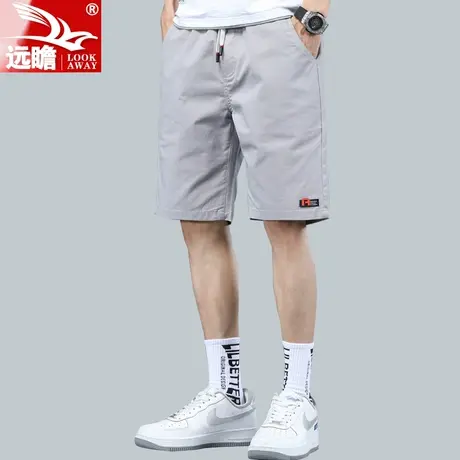 夏天5分休闲短裤男夏季薄款2022新款五分裤男士宽松直筒中裤男款商品大图