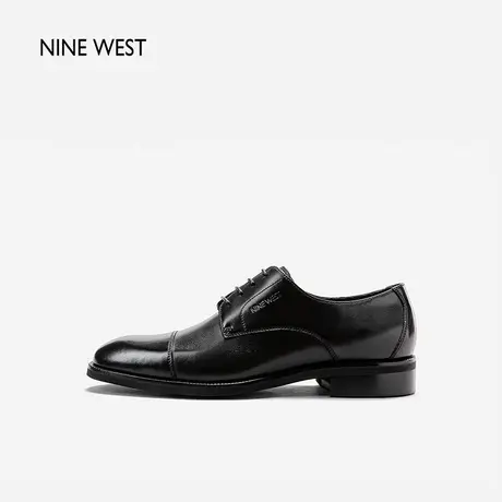 Nine West/玖熙真皮百搭商务男士皮鞋男鞋德比鞋正装鞋商品大图