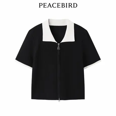【商场同款】太平鸟女装年夏季新款POLO领线开衫A1EDD2377商品大图