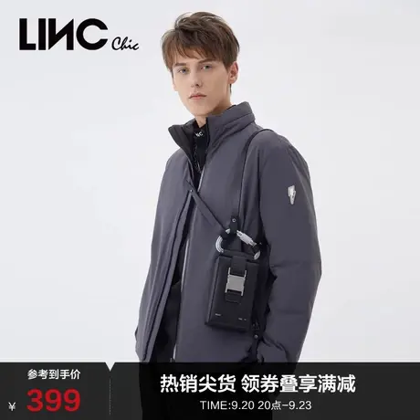 LINCCHIC金羽杰羽绒服男短款男士羽绒服冬季夹克外套N21801014图片
