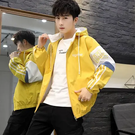 大童男装秋季帅气外套12胖男孩13衣服14初中学生15岁春秋装夹克潮商品大图