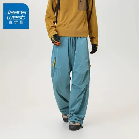 N5真维斯男士工装裤2025新款秋季潮流宽松潮牌伞兵冲锋裤男款裤子商品大图