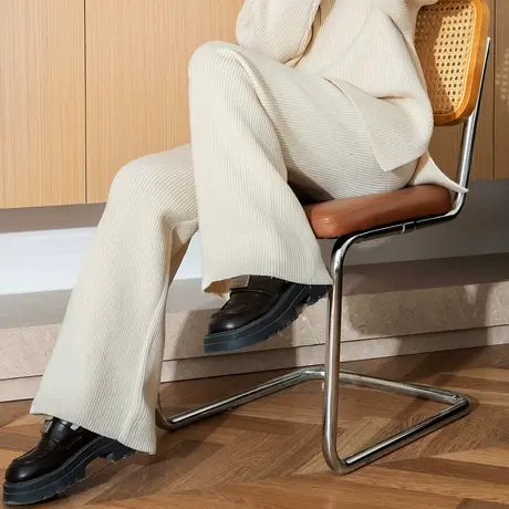 唐狮连帽卫衣套装新款休闲运动套装女灰色春秋宽松开春穿搭A1TD图片