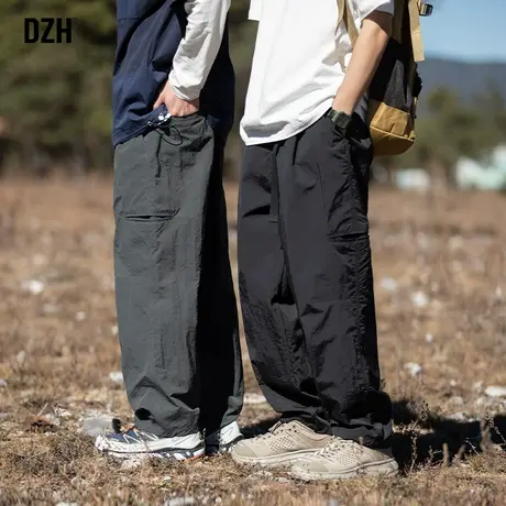 男士冲锋裤机能工装裤男阔腿秋季裤子男裤2023新款男款运动登山裤商品大图