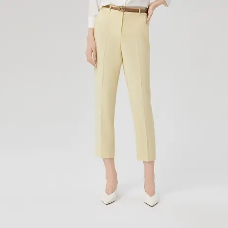 LANCY/朗姿女装春季新款高级九分裤子女通勤小脚裤薄西装裤商品大图