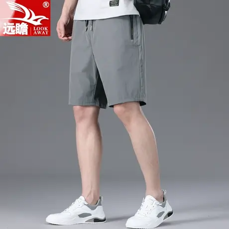 休闲短裤男夏季薄款男士速干五分裤冰丝健身宽松大码中裤运动裤子商品大图
