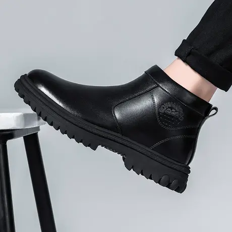 雨鞋男鞋夏季时尚钓鱼鞋劳保工作鞋厨师鞋防滑防水防油雨靴水鞋男商品大图