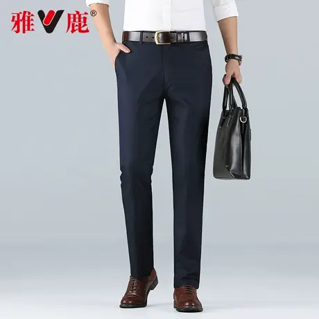 爸爸裤子男春秋款中年男士休闲裤春秋季垂感西裤中老年人夏季男裤商品大图
