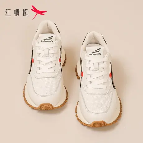REDDRAGONFLY红蜻蜓 心动恋人~女鞋华夫鞋女休闲妈妈鞋子运动鞋女图片