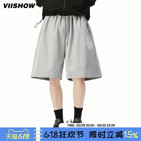 VIISHOW多巴胺薄款速干五分裤男夏户外徒步运动短裤美式休闲裤子商品大图