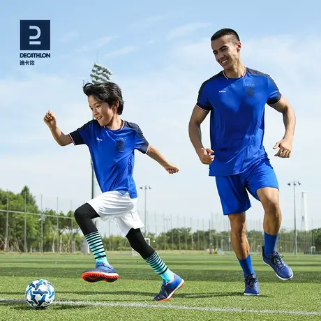 迪卡侬儿童足球短袖T恤欧洲杯运动T恤上衣球迷周边纪念亲子装KIDK图片