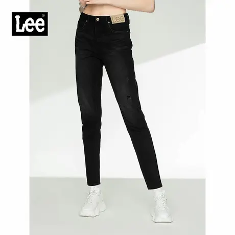 Lee101+413标准高腰黑灰女牛仔裤413-A00210商品大图