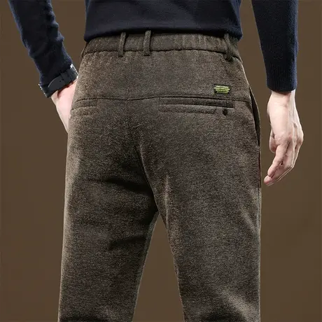 春秋款高端修身直筒休闲裤秋冬季商务正装西裤男装弹力垂感男裤子商品大图