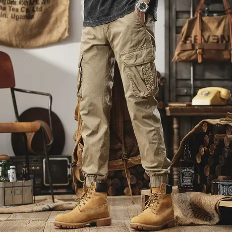 Modi Nick/摩帝尼克男士宽松潮牌休闲裤复古潮流工装裤男款裤子长商品大图