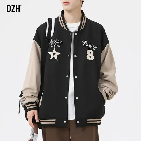 男士美式棒球服男潮牌休闲运动外套男款秋装2025新款男装飞行夹克商品大图