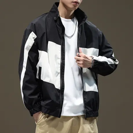 男士外套秋冬款休闲工装外套宽松潮牌外套百搭夹克外套男休闲外套图片