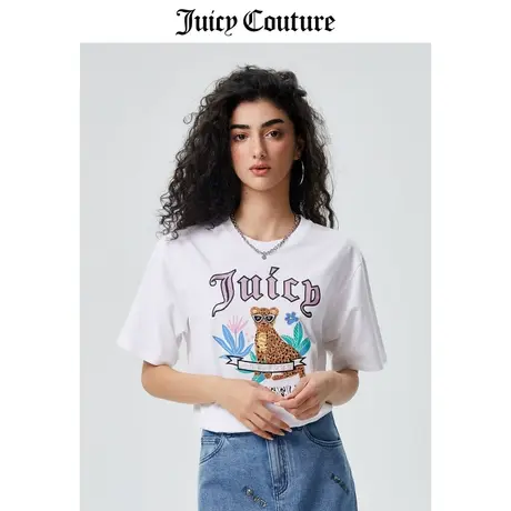 Juicy Couture橘滋T恤女2023夏季新款时尚宽松短袖T潮流半袖上衣商品大图