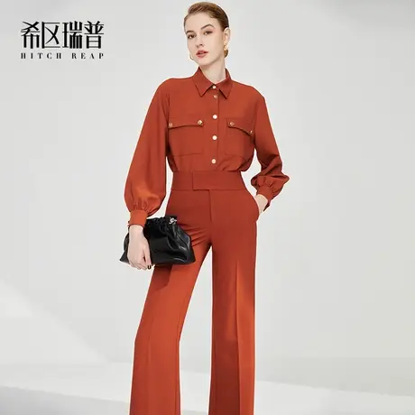 希区瑞普高端设计感小众高级衬衫女职业衬衣2023秋冬新款大牌上衣商品大图