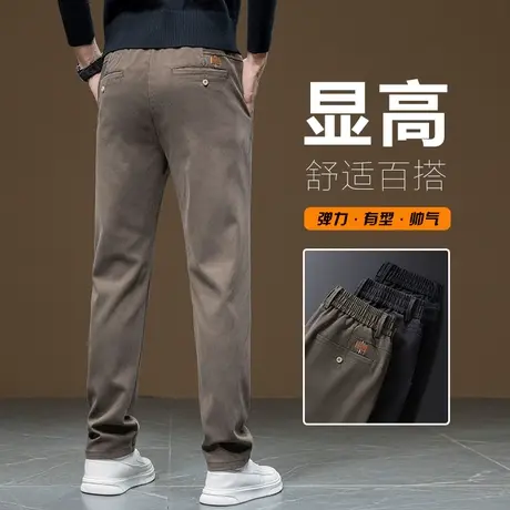 2023年新款男士小直筒商务西裤春秋款高端休闲长裤秋季男款西装裤商品大图