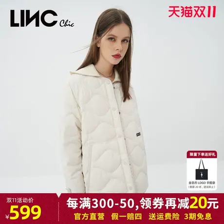 LINC金羽杰羽绒服女2023秋冬新款反季专柜断码轻薄女款夹克外套商品大图