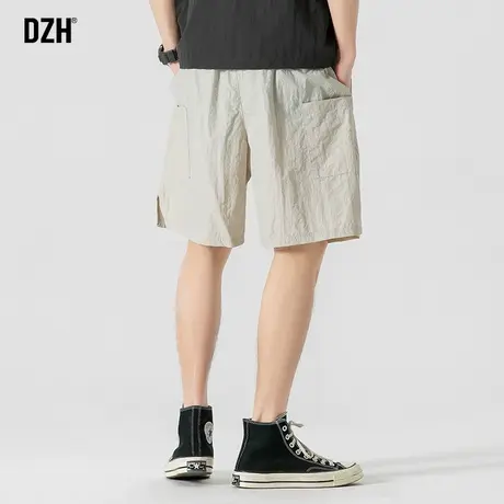 男士休闲速干短裤男夏季薄款男裤痞帅高级感裤子夏款五分裤沙滩裤商品大图