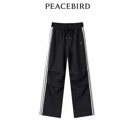 太平鸟女装春季新款撞色纹样长裤A3GBE1364商品大图