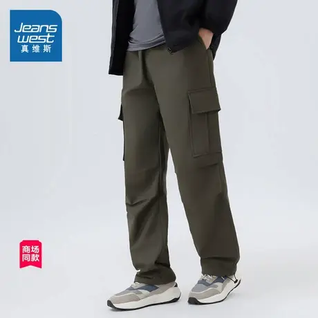 JW真维斯男装休闲裤子冬季男士工装伞兵裤可束脚宽松长裤男款裤子商品大图