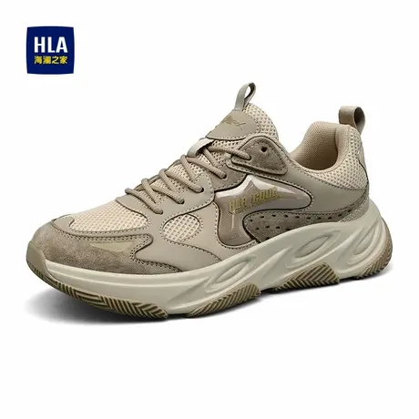 HLA/海澜之家男鞋新款春季时尚透气增高运动鞋耐磨百搭跑步休闲鞋商品大图