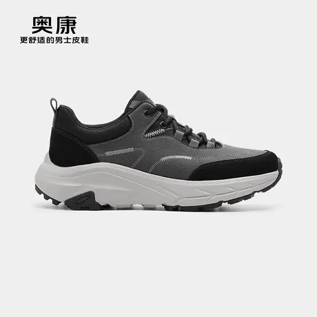 【门店发货】Aokang奥康秋季新款时尚休闲鞋男舒适耐磨运动鞋商品大图