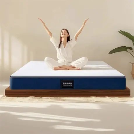 顾家家居防螨可拆洗抑菌透气针织面料欧式垫层独立弹簧记忆棉床垫图片