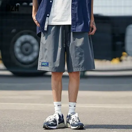 男士运动短裤男夏季潮牌薄款休闲五分裤宽松裤子2023新款中裤百搭商品大图
