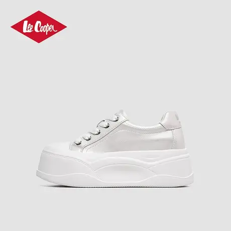 LeeCooper[烟雨予诗]厚底增高小白鞋女2025春夏款百搭板鞋休闲鞋商品大图