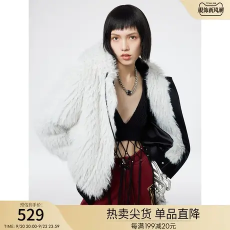 RIENYRE外套女秋冬款修身宽松美式复古时尚连帽夹克原创设计上衣商品大图