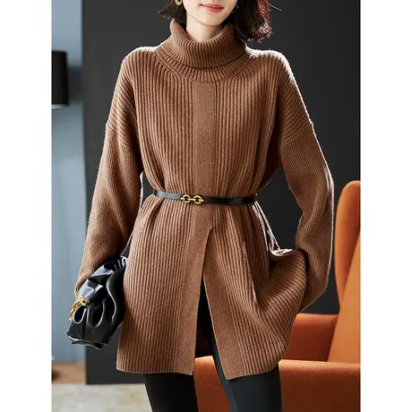 宝诗黎【新品价328元】高领慵懒长袖羊毛衫NZ9018图片