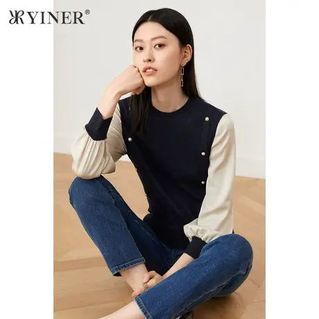 *YINER音儿奥莱女装秋季毛针织衫8C61306500商品大图