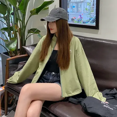 2021年春夏新款外套女短款韩版宽松百搭夏季防晒衣薄款上衣潮ins图片