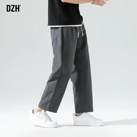 男士灰色宽松裤子男夏季薄款速干裤男款休闲裤2023新款日系直筒裤商品大图