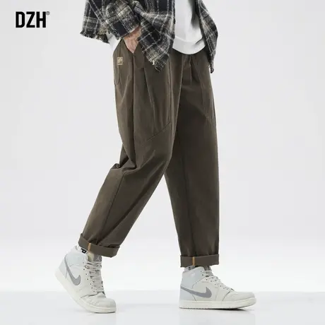 男士美式复古裤子男款休闲裤秋款男2023新款男裤潮牌锥形裤直筒裤图片