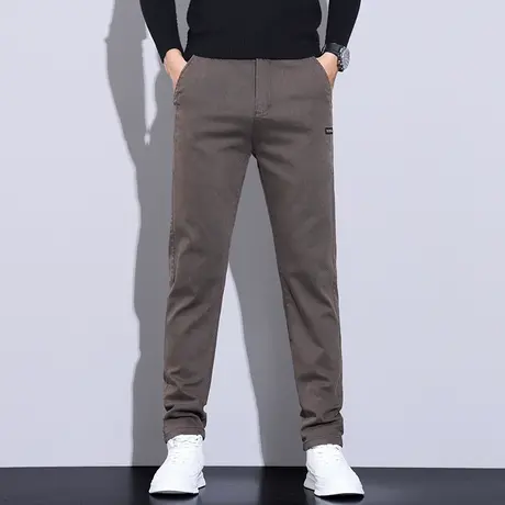 秋季男士休闲裤男直筒修身长裤2023新款男裤春秋款裤子商务西裤商品大图