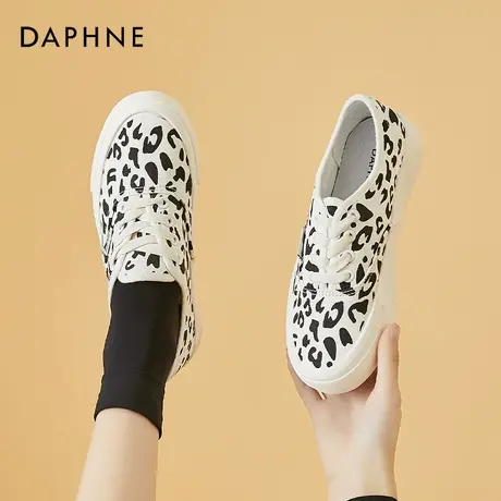 达芙妮休闲鞋子女ins潮帆布鞋2021年新款女鞋春秋季小众原创板鞋图片