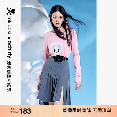 【直播专享】欧时力软糯套头毛衣秋上衣卡通商品大图