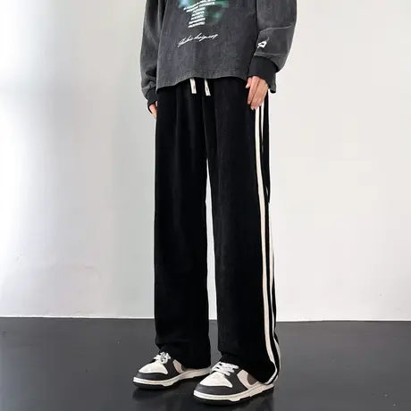 美式hiphop春秋款裤子男高街潮牌垂感休闲卫裤欧美风vibe运动长裤商品大图