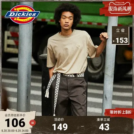 Dickies23新品春夏新款 工装灵感 马卡龙配色 休闲短袖T恤男女图片
