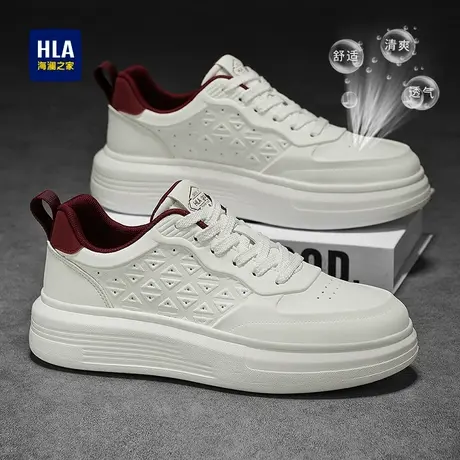 HLA/海澜之家男鞋新款夏季潮流板鞋增高百搭透气耐磨时尚休闲鞋商品大图