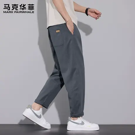 马克华菲男士休闲裤2025新款裤子秋季薄款宽松直筒裤男长裤春秋款商品大图