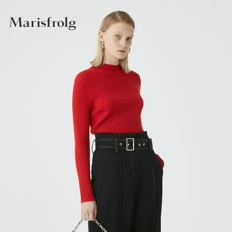 【言选好物】bs-Marisfrolg/玛丝菲尔女装冬季新款专柜同款毛衣商品大图