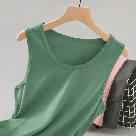 纯棉背心男士夏季薄款篮球运动跨栏健身打底吊带汗衫坎肩无袖t恤商品大图