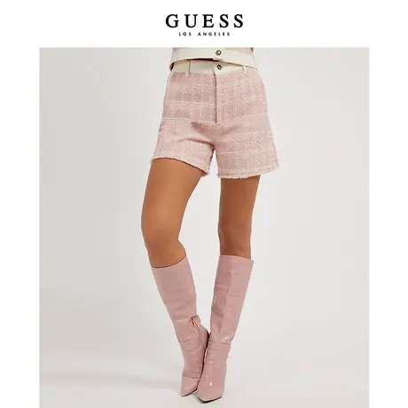 GUESS 女士小香风休闲短裤-W2GD62WEKX0商品大图