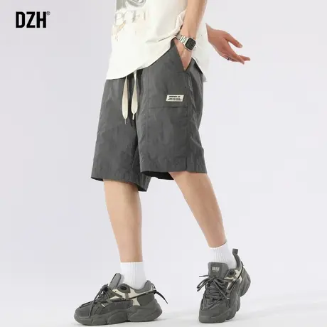 男士速干短裤男夏季薄款裤子休闲百搭五分裤美式沙滩裤大裤衩夏裤商品大图